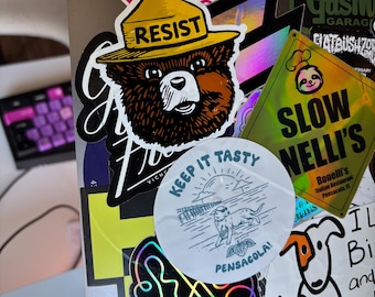 SMOKEY SAYS "RESIST" 4" Sticker