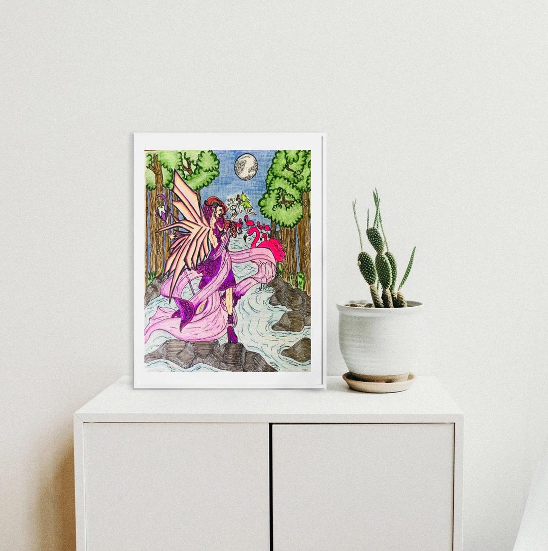 Tooth Queen Queen Tooth Fairy Art Print PRE-ORDER, Whimsical Colored Pencil ...
