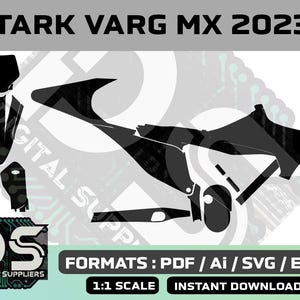 STARK VARG MX 2023 2024 2025 benutzerdefinierte Motocross Aufkleber Grafik Kit / eps / ai / svg / pdf