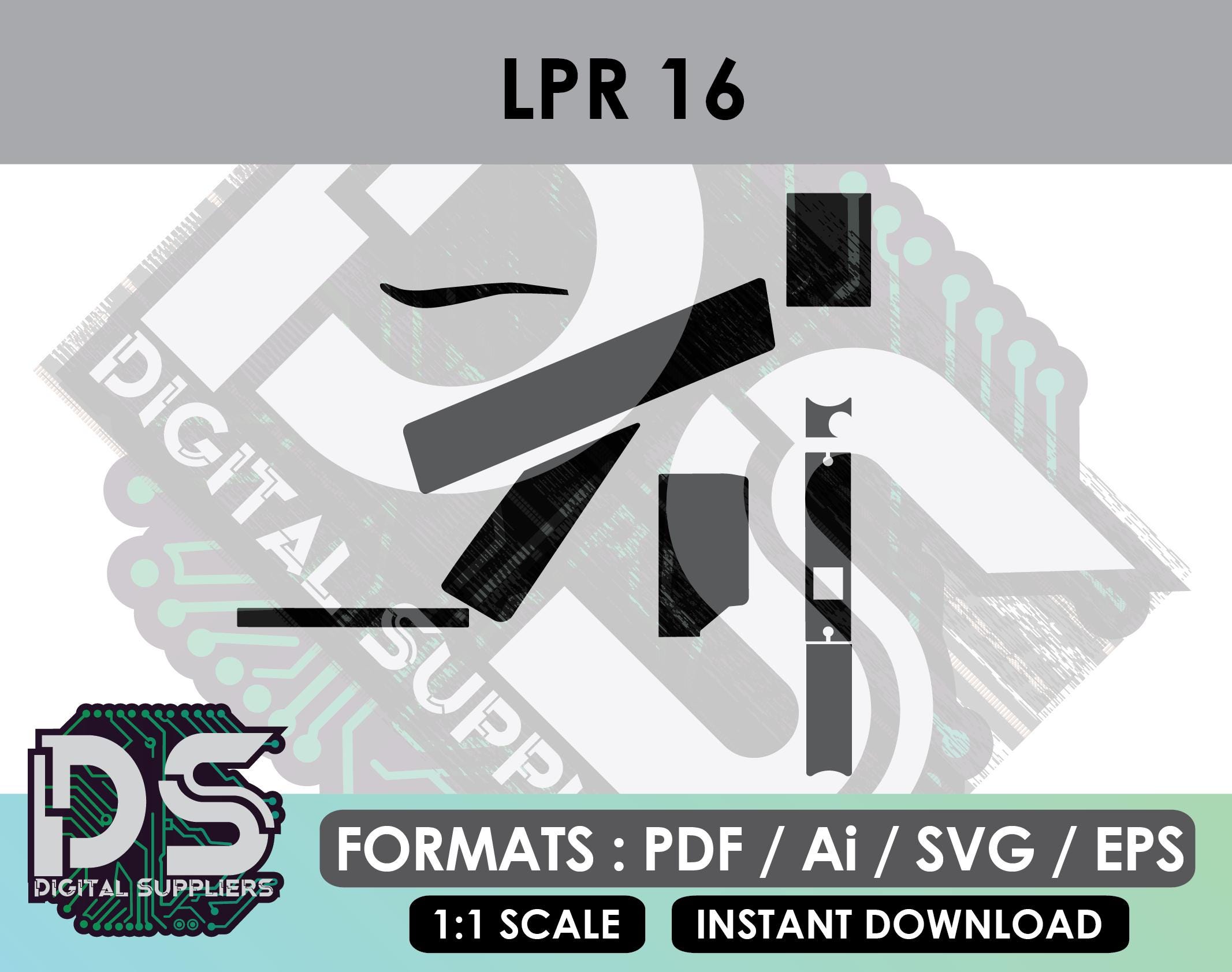 LPR 16 Vector Templates for Custom Balance Bike Sticker Graphic Kit ...