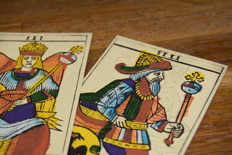 Tarot De Marseille: Jean Noblet 1650 [HANDMADE] - Restored Facsimile ...