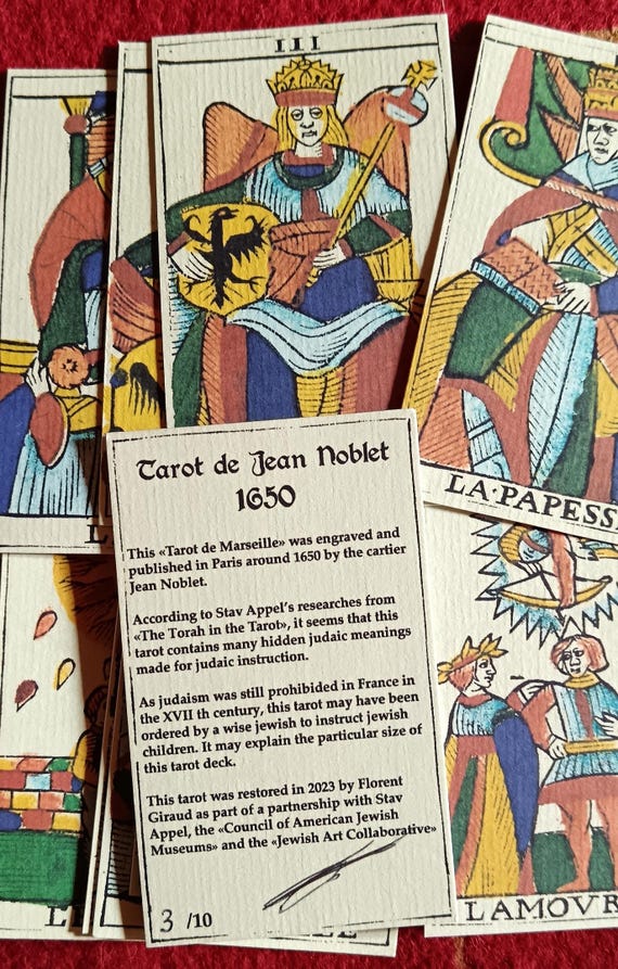 Tarot of Marseille: Jean Noblet 1650 [HANDCRAFTED] Restored