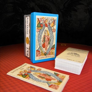 Tarot de Marseille: Jean Dodal 1701 [ARTISAN EDITION], hand-painted artisanal box, facsimile, 78 cards with booklet