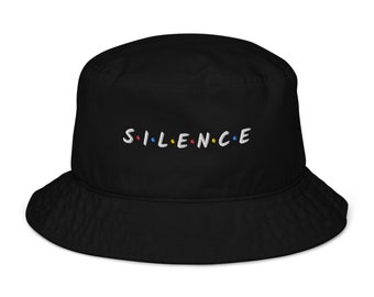 Chapeau Bob Brodé "Silence" de Friends Humour
