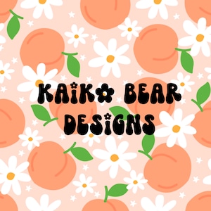 Peaches seamless pattern summer seamless retro peach seamless daisy seamless daisies repeat file star seamless peachy seamless sublimation