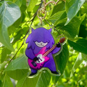 Punka Alpaca Keychain《Rock On!》| Cute Cartoon Animal | Perfect for Keys, Bags, Backpacks, Purses | Durable & Vibrant Design | Llama Dog Cat