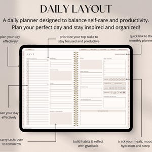 Digital Planner Undated, iPad & Android Planner, Goodnotes Calendar ...