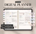 Digital Planner Undated, iPad & Android Planner, GoodNotes Calendar, Daily Weekly Monthly Journal with Stickers, iPad Planner for 2025 2026