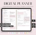 All-in-One Digital Planner Undated, iPad & Android Planner, Digital Calendar, GoodNotes Template, Daily Weekly Monthly Journal for 2025 2026
