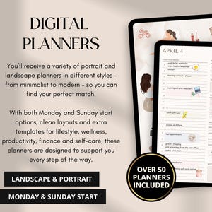 Digital Planner Whole Shop Bundle, Goodnotes Calendar, iPad & Android ...