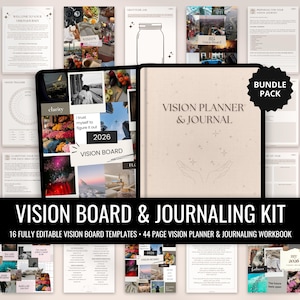 Kit per la bacheca dei sogni e il diario 2026, diario delle manifestazioni, bacheca dei sogni digitale, quaderno di lavoro per il diario guidato, bacheca dei sogni modificabile 2026, 2027