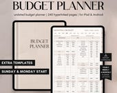 Digital Financial Budget Planner, Finance Tracker, GoodNotes Budget Planner, Undated Finance Planner, Monthly Budget, iPad Finance Template