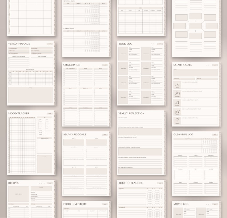 Digital Planner Undated, iPad & Android Planner, GoodNotes Planner