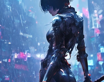 Paquete de tokens proxy de soldado FOIL***(arcoíris o estrellado), estilo ciberpunk, para comandante mágico y otros formatos