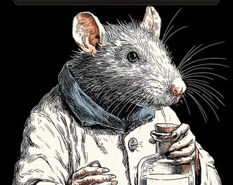 Custom hand-made Scientist Rat with deathtouch token