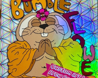 Custom Ms. Bumbleflower proxy and forest animals proxy tokens (Rabbit, Otter, Fish, Food), foil and non foil options available