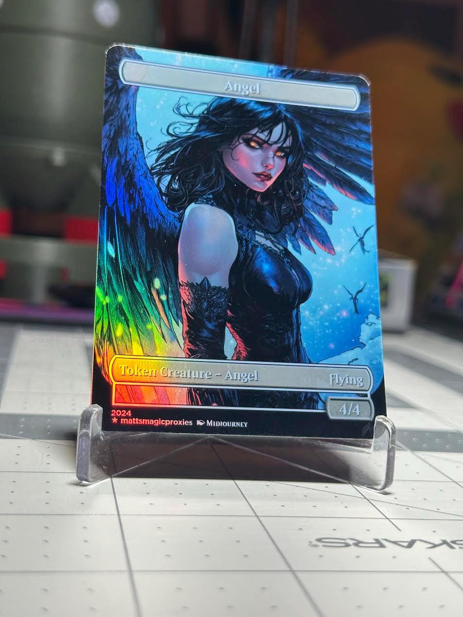 Custom Angel Tokens (foil and Non Foil Options), Graphic