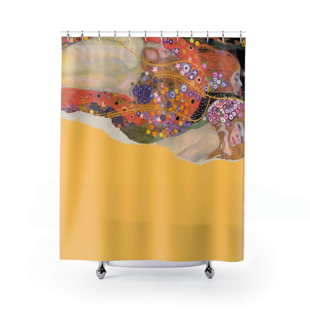 Shower Curtain Retro Art Nouveau Shower Curtain Bathroom Decor Fabric