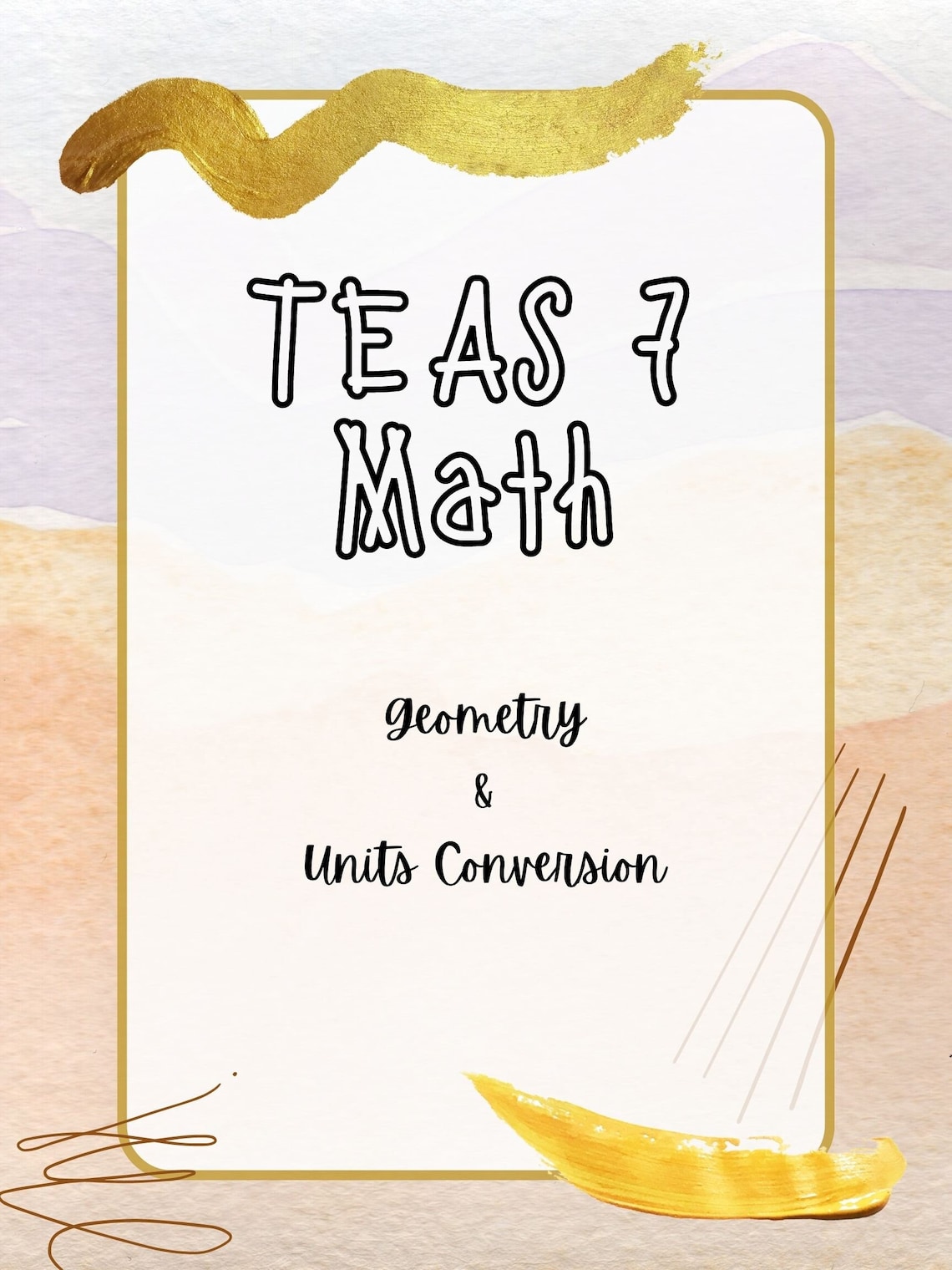 ATI TEAS 7 Math Formulas & Unit Conversion to Memorize - Etsy