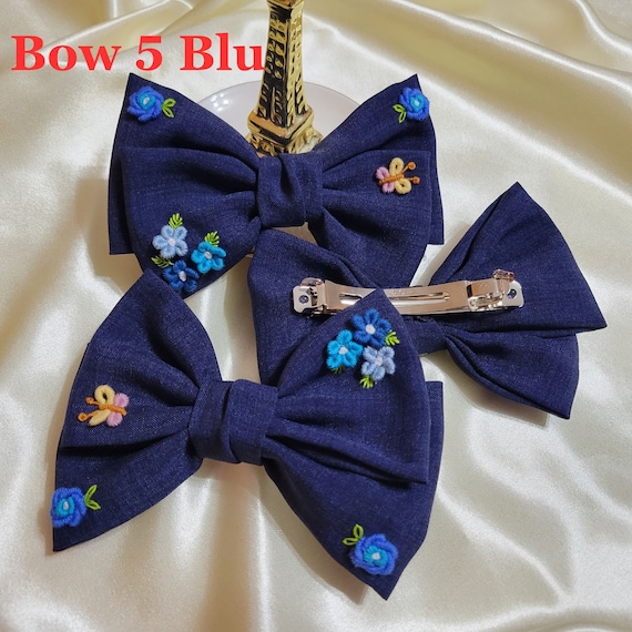 Classic Bow With Clip Holder Hair Bows Ribbon Bow Tie For Girls Baseba