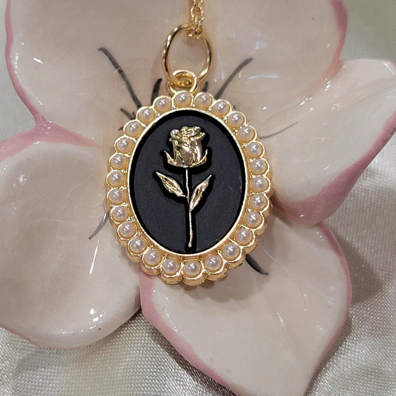 Rose Pendant Necklace Mother's Day Gift, Gift for Her, Birthday Gift - Etsy