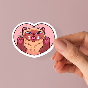 I love you Hooman! / Lovely Cat Sticker