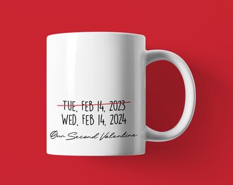 Our Second Valentine Mug | Handwritten Style Anniversary Gift