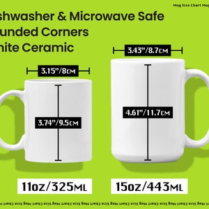 11oz & 15oz Mugs | White Ceramic