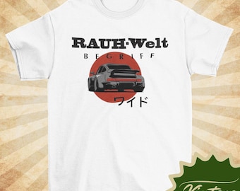 Vintage Style Rauh Welt 911 T-Shirt - RWB Porsche Car Graphic Tee
