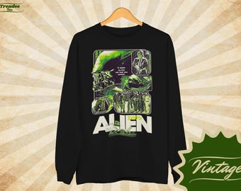 ALIEN movie Sweatshirt: Vintage Movie Poster Sweater
