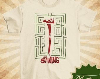 The Shining - Vintage Style Natural Crewneck T-shirt - Unisex | Movie poster shirt |