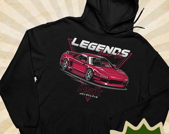 Vintage NSX Car Graphic Hoodie - Honda Acura - Unisex Pullover Hoodie