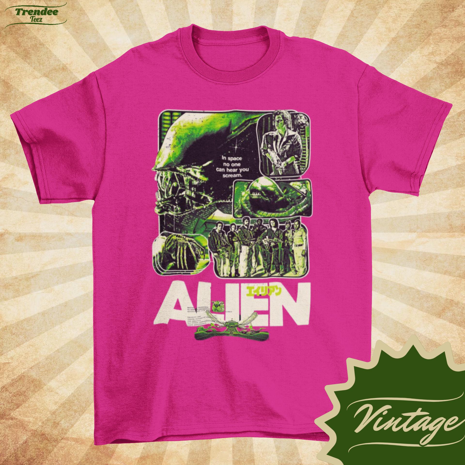 Alien Movie Poster T-shirt: Retro Horror Graphic Tee - Etsy Israel