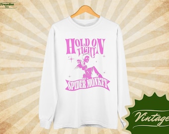 Spider Monkey Twilight Graphic Hoodie - Unisex Crewneck Sweatshirt