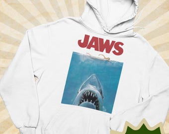 JAWS Classic Youth Hoodie - Unisex Graphic Hooded Sweatshirt