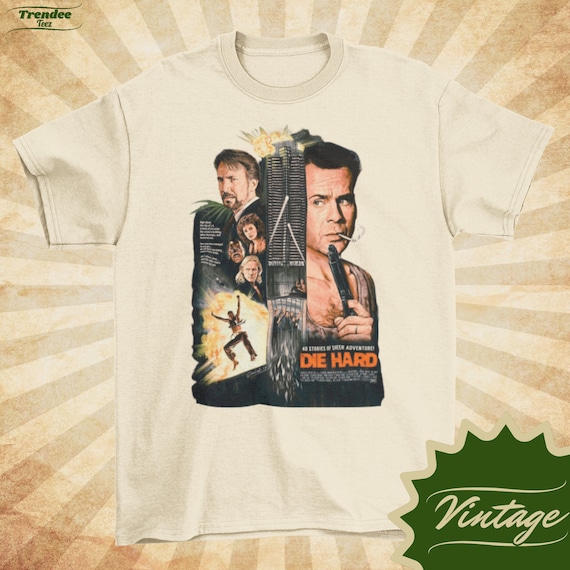 T-shirt Die Hard (Bruce Willis) - Taille S à 3XL - Noir - Neuf Avec étiquettes