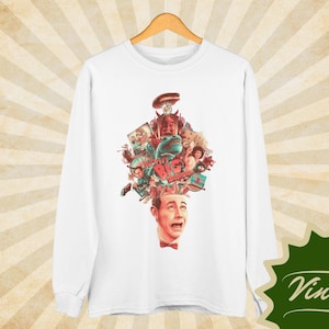 Pee-Wee&#39;s Big Adventure - Natürliches Rundhals-Sweatshirt im Vintage-Stil - Unisex | Filmposter Sweatshirt | Pee-Wee Herman Grafik-Pullover |