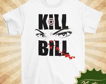 T-shirt filmposter KILL BILL EYES: T-shirt vintage stijl