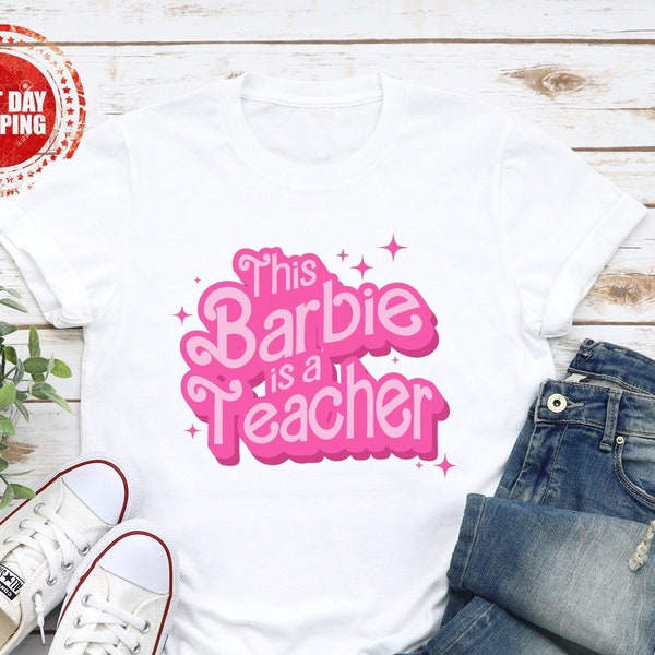 Teacher Shirt, Pink Teacher Shirt, This Is A Teacher Shirt, Back To School Shirt for Teachers, Womens Teacher Gift, Cute Teacher Shirts