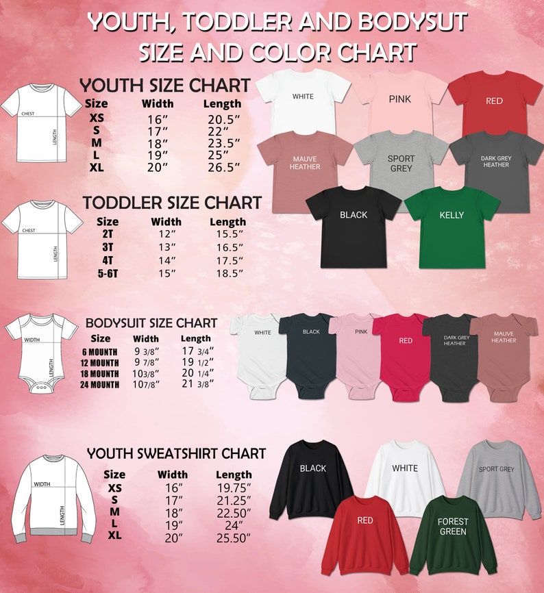 a poster showing the sizes and measurements of a baby's bodysuit