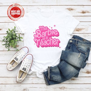 Teacher Shirt, Pink Teacher Shirt, This Is A Teacher Shirt, Back To School Shirt for Teachers, Womens Teacher Gift, Cute Teacher Shirts