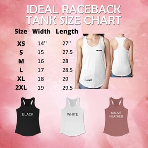 a women's tank top with measurements and measurements