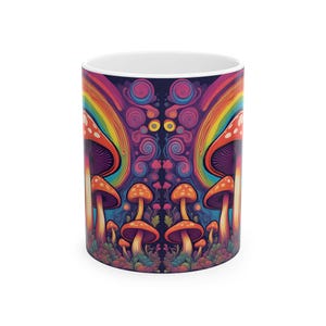 Psychedelic Mushroom Forest Mug
