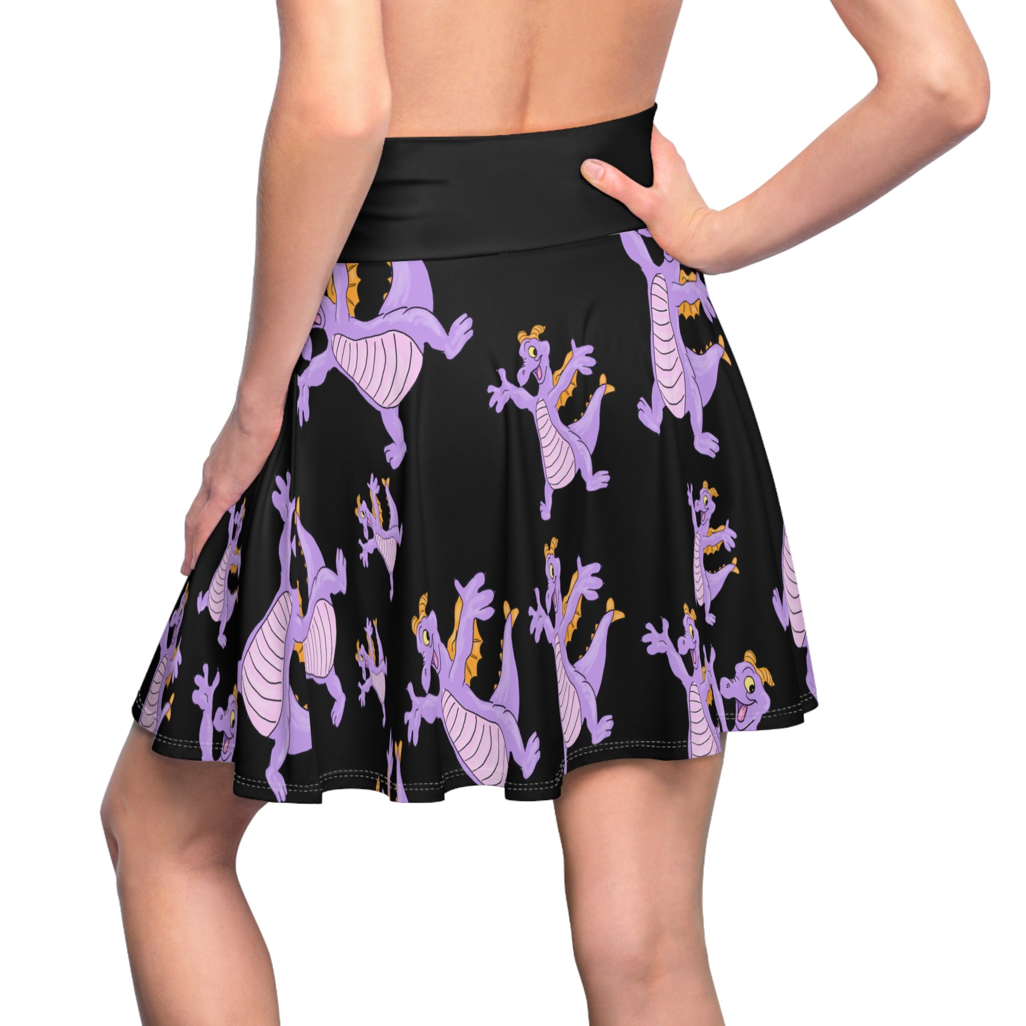 Discover Figment on black background women's running run skirt