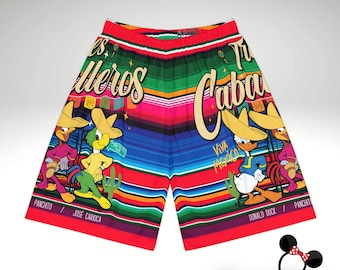 Pantalones cortos deportivos para hombre con diseño de pato de los Tres Caballeros / Cena y vino 2026 Walt Disney World
