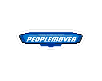 Adesivo fustellato per esterni - Grafica 'Peoplemover', decalcomania da viaggio, adesivo per auto resistente all'acqua, decorazione in vinile retrò