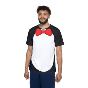 Mary Poppins Penguin Character Men's Running Shirt Too late for wine and dine 2026 image 3