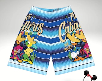 Copia de los pantalones cortos deportivos para hombre con diseño de pato de Los Tres Caballeros / Wine & Dine 2026 Walt Disney World