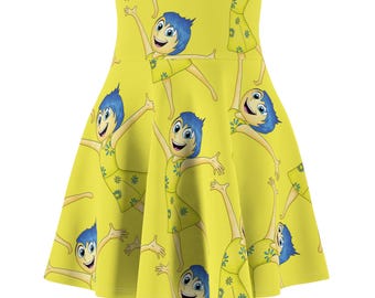 Falda amarilla para correr Joy: Inside Out Disneyland Race - Disfraz de mujer