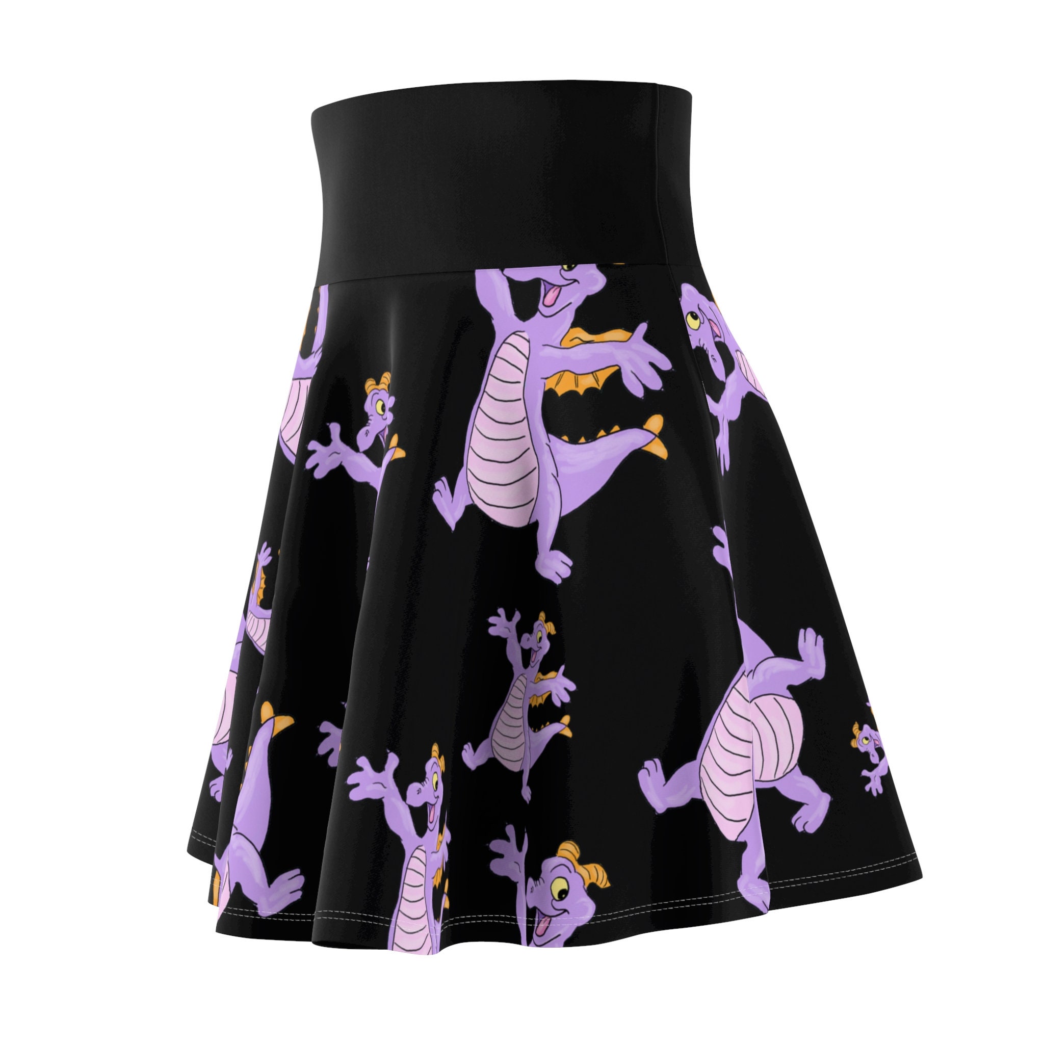 Discover Figment on black background women's running run skirt